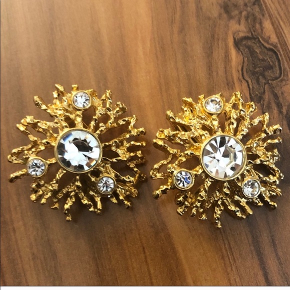 Kenneth Jay Lane Jewelry - Sold/// Kenneth Jay Lane Vintage Huge Earrings